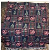 Vintage Christmas Tapestry Throw Blanket