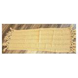 Vintage Boho Table Runner With a Textured Open