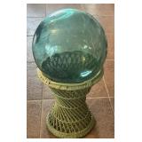 Vintage 14ï¿½ Japanese Glass Float Ball Buoy Aqua