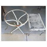 2 Metal Outdoor Side Tables As Pictured