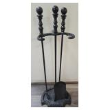 Wrought Iron Fireplace Poker Set