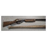 Vintage Trail Rider BB Gun & Wooden Bat