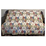 Vintage Handmade Tunisian Crochet Afghan Blanket