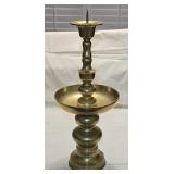 Large Brass Candleholder 23" tall