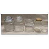 Clear Glass Canisters & Jars