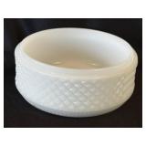 Vintage Puff Jar in ENGLISH HOBNAIL Milk Glass