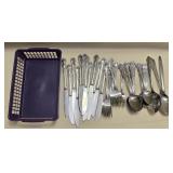 Silverware & Plastic Tray