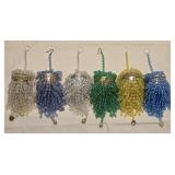 6 Beaded Ornament Tea Strainers