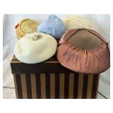 Vintage Ladies Hats In Hat Box Loveman Josephï¿½s &