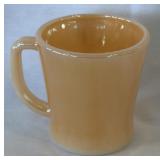Vintage Fire King Peach Luster Mug D Handle