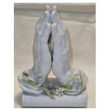 Napcoware Ceramic Praying Hands 5ï¿½"W 7ï¿½"H