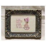 Framed Needlepoint Bathroom Decor 9ï¿½