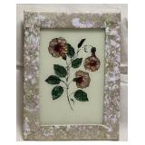 Framed Foil & Glass Floral Wall Decor 8ï¿½"x 10ï¿½"