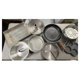 Assorted Baking Pan and Skillets As Pictured