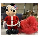 Disney Official Mickey Santa Claus Plays Deck The