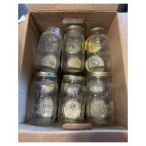 Several Assorted Quart Canning Jars As Pictured