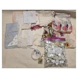 Silk Handkerchiefs & Mother of Pearl Buttons