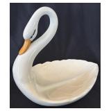 Large Ceramic Swan Dish 10ï¿½ T