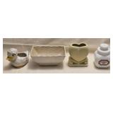 Ceramic Planters & Gaviscon Tablet Jar