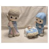 2 Large 1999 Precious Moments Figures 9ï¿½" & 12"