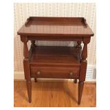 Vintage Solid Cherry Night Stand With A Gallery