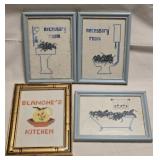 Framed Needlepoint Wall Decor 5ï¿½"x 7ï¿½"