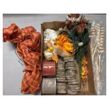 Assorted Fall Decorations As Pictured Including