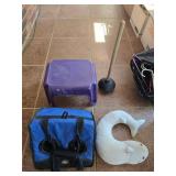 Step Stool, Plunger, Stuffy & Cooler