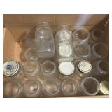 Several Assorted Quart Canning Jars As Pictured