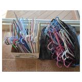 Box & Bag of Clothes Hangers