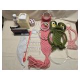 Macramï¿½ Wall Hangers, Clock, Shower Shelf,