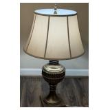 Heavy Urn Style Table Lamp 35.5ï¿½ Distressed