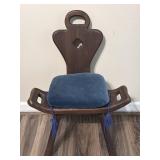 ANTIQUE BIRTHING CHAIR PRIMITIVE EARLY 20TH
