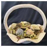 Vintage Ceramic Flower Pot Potpourri Basket 11ï¿½ T