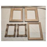 5 Wooden Picture Frames