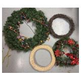 4 Wreaths As Pictured 30ï¿½ and 20ï¿½ Greenery