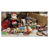 Large Red Storage Tote with Several Assorted
