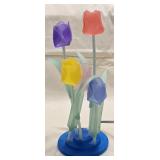 Acrylic Tulip Lamp 12ï¿½" tall