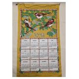 Vintage 1974 Woven Calendar 16"x 28"