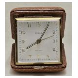 Vintage Semca 7 Jewel Travel Alarm Clock Made In