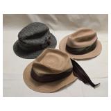3 Vintage Hats