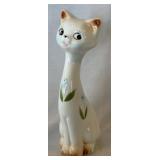 Vintage Kitsch Cat Figurine, Long Neck Cute Cat