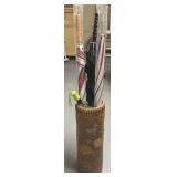 Art Deco Umbrella Stand and Several