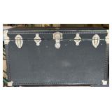 Large Black Steamer Trunk 22.25ï¿½ D 22.5ï¿½ T 40ï¿½ W