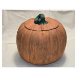 Large Ceramic Handpainted Pumpkin Cookie Jar
