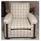 Vintage Art Deco Lounge Chair with Cream Colored