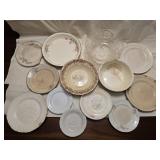 Assorted Vintage Stoneware Bowls & Plates