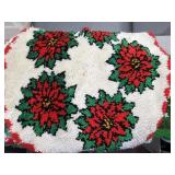 Several Handmade Christmas Tapestry Rugs As