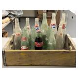 Several Vintage Drink Bottles Including Pepsi
