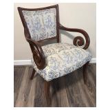 Antique Empire Style Carved Mahogany Armchair 34ï¿½